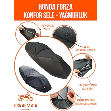 Honda Forza 250 Konfor Sele ve Yağmurluk Kılıfı