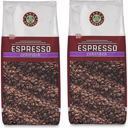 Kahve Dünyası Espresso Çekirdek Kahve 2 x 1 KG