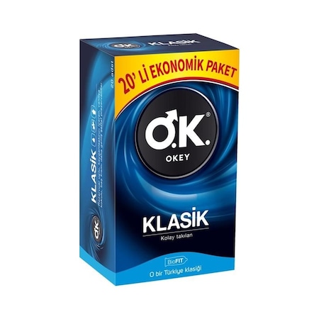 Okey Klasik Prezervatif 20'li