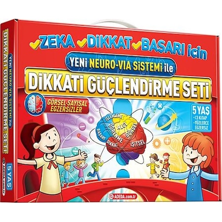 Adeda Yayınları Dikkati Güçlendirme Kitap Seti 5 Yaş - Osman Abalı