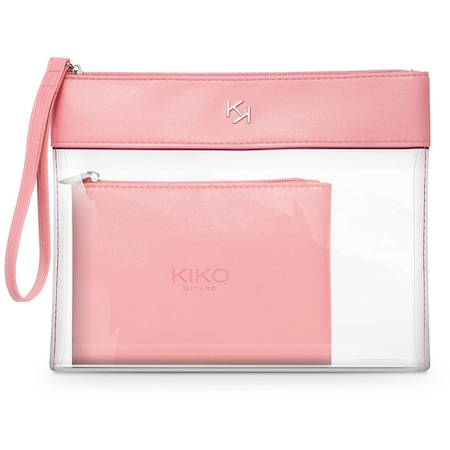 Kiko Makyaj Çantası Transparent Beauty Case 003 Pink