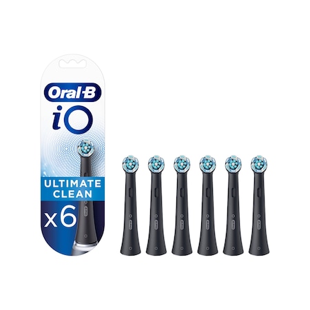 Oral-B İo Ultimate Clean Siyah Diş Fırçası Yedek Başlığı 6'lı