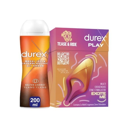 Durex Çoklu Erojen Bölge Uyarıcı + Ylang Ylang 2si 1 Arada Kayganlaştırıcı Jel 200 ML