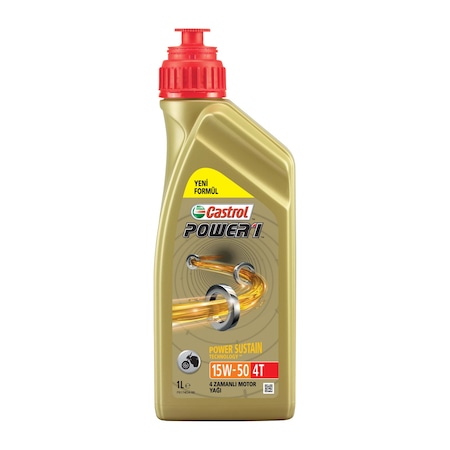 Castrol Power 1 4T 15W-50 Yarı Sentetik Motor Yağı 1 L