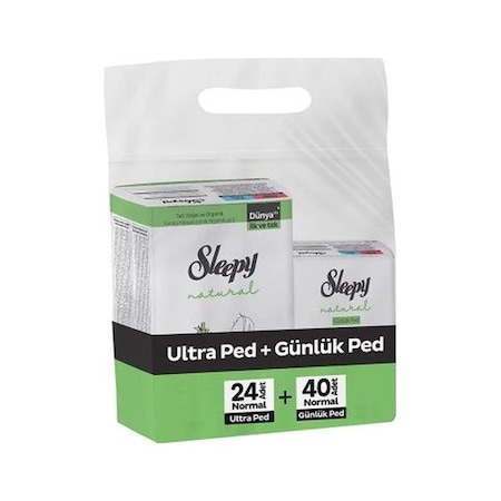 Sleepy Uzun Ultra Ped 20'li + Uzun Günlük Ped 32'li