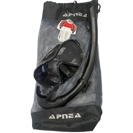 Apnea Royal Black Mask +snorkel Set