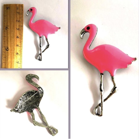 Omeniv Retro Vintage Tarz Flamingo Kuşu Broş İğne