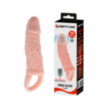 Lilitu Shop Pretty Carson 3 CM Dolgu Uzatmalı Titreşimli Penis Kılıfı