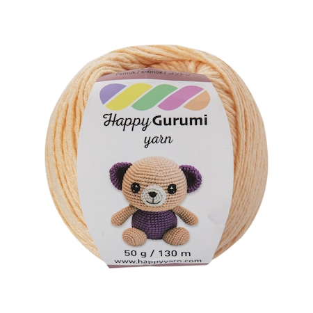 Happy Yarn Happy Gurumi Amigurumi Örgü İpi 50gr 130m Ten Rengi