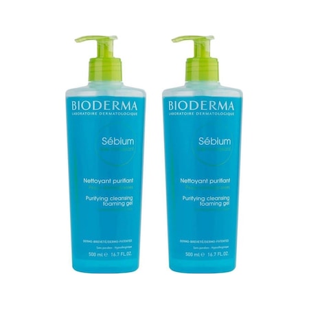 Bioderma Sebium Foaming Karma ve Yağlı Ciltler İçin Temizleme Jeli 2 x 500 ML