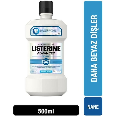 Listerine Advanced White Nane Aromalı Ağız Bakım Suyu 500 ML