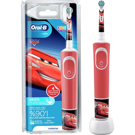 Oral-B D100 Vitality Cars Özel Seri Çocuklar İçin Şarj Edilebilir Diş Fırçası