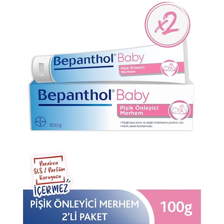 Bepanthol Baby Pişik Önleyici Merhem 100 Gr X2 Adet