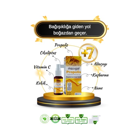 Maxigal Propolisli Ballı Boğaz Spreyi 30 ML