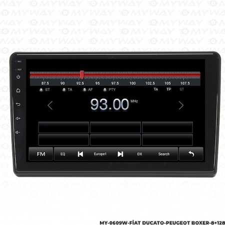 Myway Peugeot Boxer Android Multimedya 4gb Ram Carplay Navigasyon Ekran