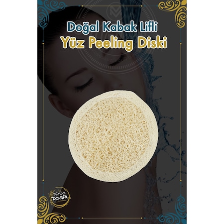 Ma'vessa Doğal Kabak Lifli Lastikli Yüz Peeling Diski