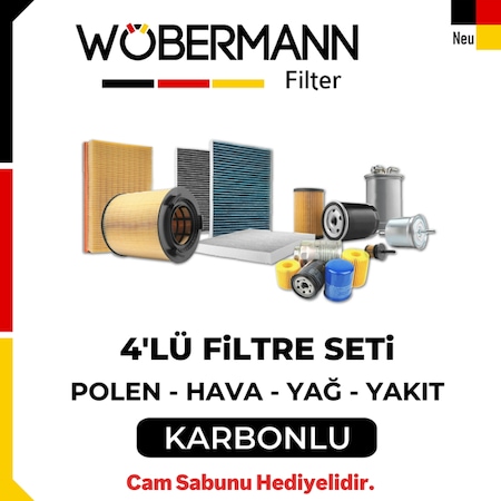 Wöbermann VW Golf 7 1.6 Tdi Dizel Filtre Bakım Seti 2013-2019 4K