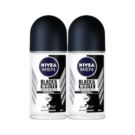 Nivea Men Invisible Black & White Roll-On Deodorant 2 x 50 ML