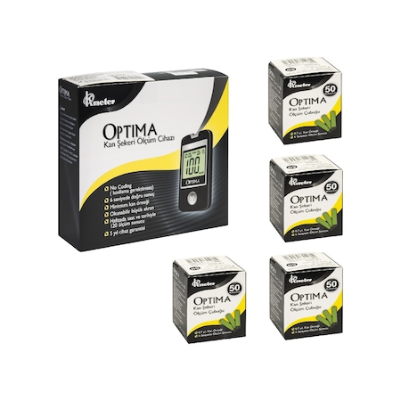 Optima Şeker Ölçüm Cihazı + 200 Strip