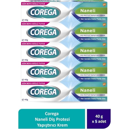 Corega Süper Protez Yapıştırıcı Krem 5 x 40 G