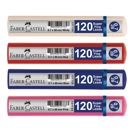 Faber Castell 2B 0.7 Uç 120'li Tüp 4'lü Paket