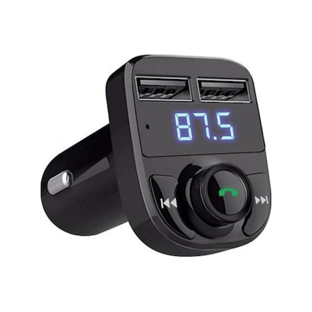 Bluetooth Araç Kiti Fm Transmitter Micro Sd Usb Girişli Çakmaklık