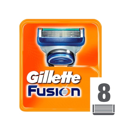 Gillette Fusion Yedek Tıraş Bıçağı 8'li