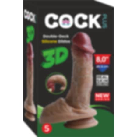 Erofoni Plus Çift Katmanlı 20.5 CM Gerçek Model Premium Süper Realistik Dildo Penis