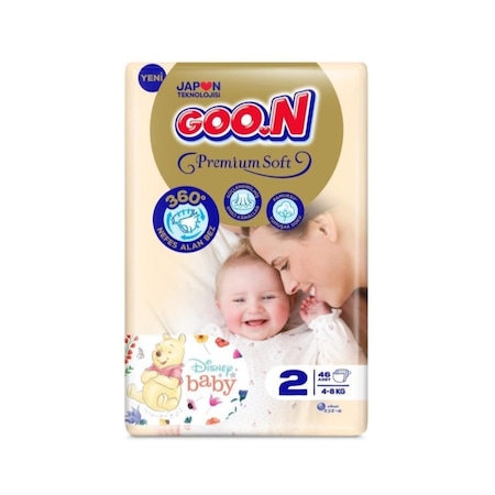 Goon Premium Soft Bebek Bezi 2 Numara 46 Adet