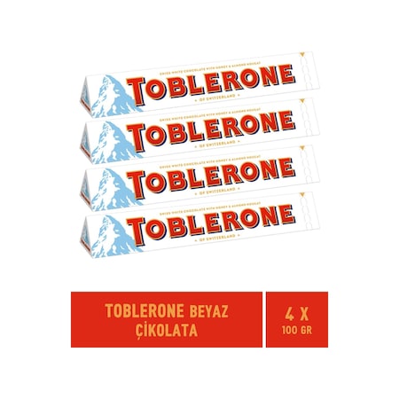 Toblerone Beyaz Çikolata 4 x 100 G