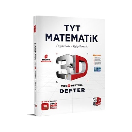 2025 Tyt 3d Matematik Video Destekli Defter 3d Yayınları