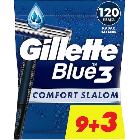 Gillette Blue 3 Comfort Slalom Kullan At Tıraş Bıçağı 9+3 Adet