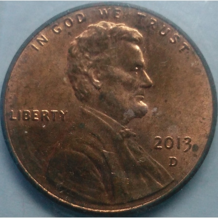 Amerika 2013 Yılı Tedavül D Seri 1 Lincoln Cent - Koleksiyonluk