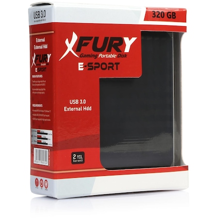 Fury E-Sport 320 GB Harici Taşınabilir Disk