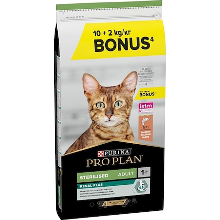 Pro Plan Sterilised Somonlu Kısırlaştırılmış Yetişkin Kedi Maması 10 + 2 KG