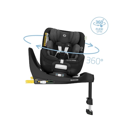 Maxi-Cosi Mica Pro Eco I-Size İsofix'li 360 Dönebilir Yatabilir 0-18 KG Bebek Oto Koltuğu Authentic Black