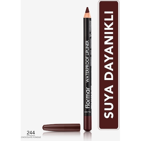 Flormar Waterproof Lipliner Sudan Etkilenmeyen Dudak Kalemi 244 Chocolate Fondue