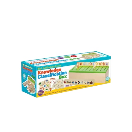 Circle Toys Ahşap Bilgi Sınıflandırma Kutusu Eğitici Mazgallı