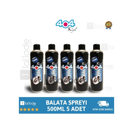 404 Balata Spreyi Genel Temizleme Sprey 500 Ml (5 Adet)