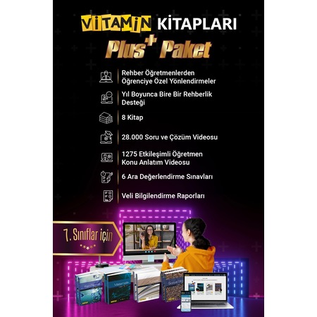 Kitapları 7.sınıf Rehberlik Destekli Plus Paket: 8 Kitap + Dijita