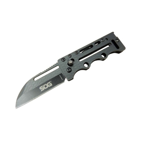 Sog Ac78 Siyah Yaprak Kamp Çakı 14,5 Cm - Metal Sap, Kılıflı