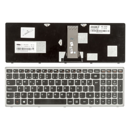 Lenovo Ideapad Z510 Type 20287, 80A3 Notebook Klavye (Siyah Tr) Gri Çerçeveli N11.73316