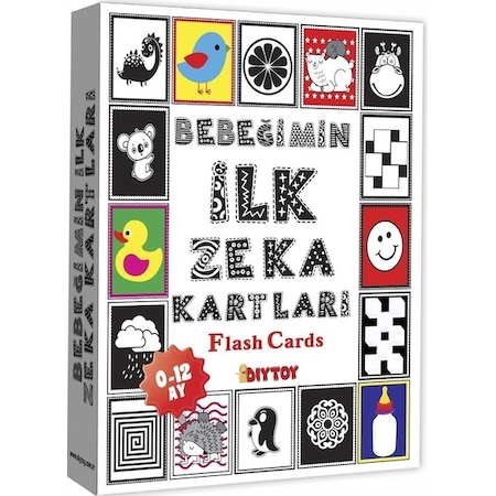 Diytoy Bebeğimin İlk Zeka Kartları Flash Cards Eğitici Kartlar