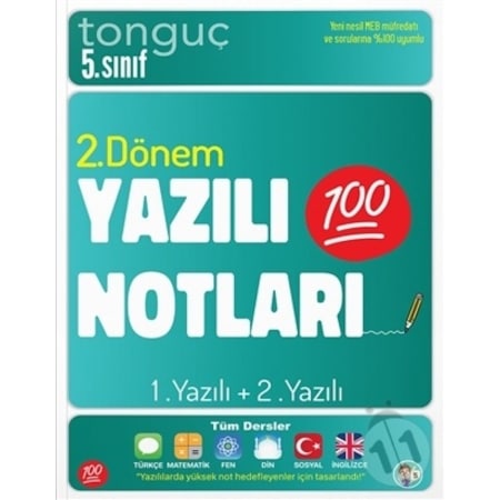 Tonguç Yayınları 5.Sınıf 2.Dönem Yazılı Notları