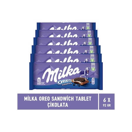 Milka Oreo Sandwich Tablet Çikolata 6 x 92 G