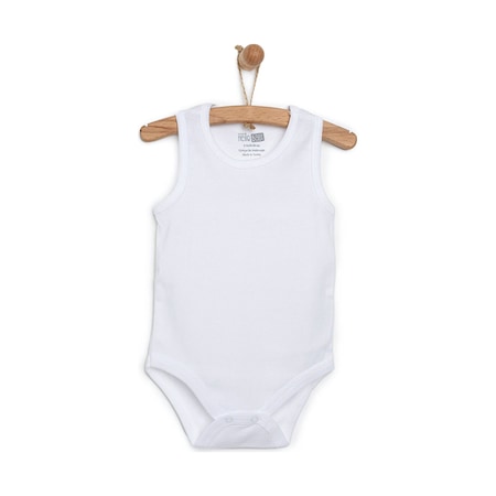 Hellobaby Beyaz Body Atlet Unisex 23ghlbubdy040 Beyaz 23GHLBUBDY040_Beyaz