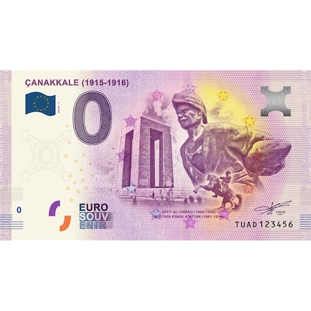 0 Euro Hatıra ve Koleksiyon Parası - Çanakkale 2019
