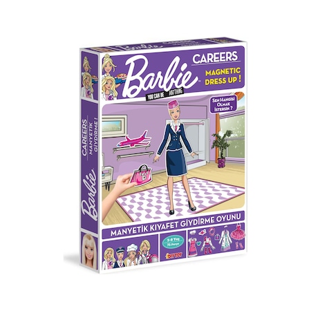 Dıy-Toy Barbie Dress Up Career - Manyetik Kıyafet Giydirme Oyunu