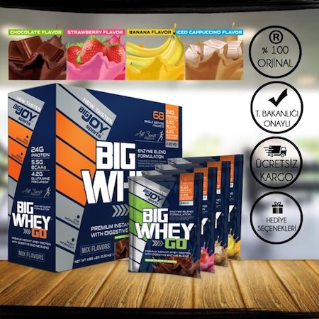 Bigjoy Bigwhey Protein Tozu 2244 Gr 68 Saşe (520437504)