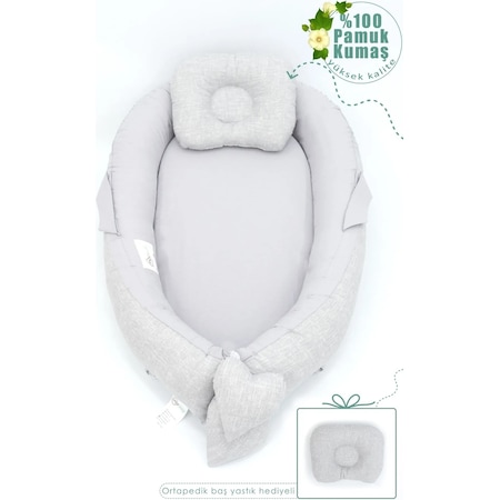 Mordesign Babynest Bebek Yatak Yastık 2'Li Set (493479383)